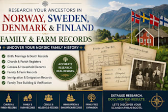research ancestors in norway sweden denmark and finland family and farm records