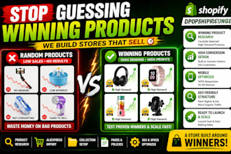 shopify dropshipping store via aliexpress winning products ecommerce store desig