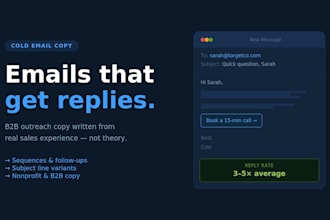 write cold emails and outreach sequences that get replies