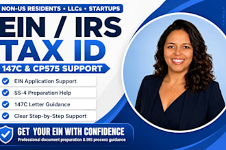 get ein, irs tax id and 147c letter support for your llc