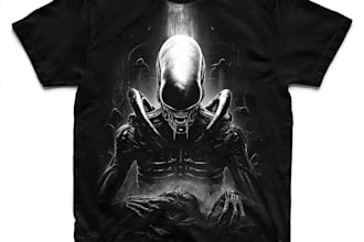 create alien t shirt design horror t shirt design fantasy