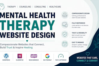 do mental health therapy website design counseling consulting healthcare website