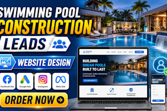 swimming pool leads pool cleaning construction website swimming pool website
