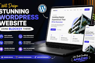 design a stunning wordpress website using blocksy theme
