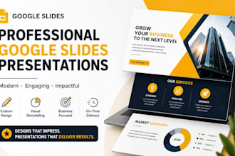 design professional google slides presentations and pitch decks