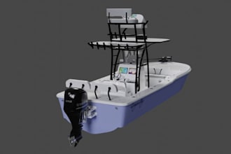 create realistic 3d ship model boat model yacht interior and exterior rendering