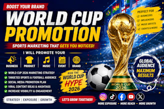 promote your soundcloud or product with world cup football marketing campaigns