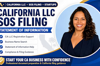 register california llc, file sos documents and statement of information