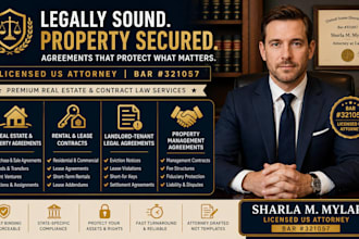 prepare protective landlord tenant legal agreements and notices