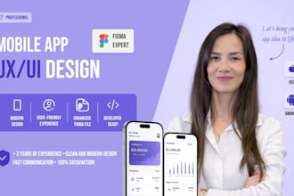 design mobile app UI UX for ios and android in figma
