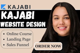 do kajabi website design, kajabi online course, landing page as kajabi expert