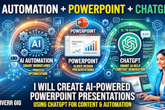 integrate chatgpt ai automation and powerpoint and excel expert