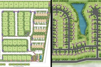 subdivision site plan, residential layout, plot plan, development plan property