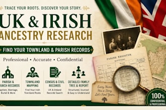 trace your UK and irish ancestry, find your townland and parish records