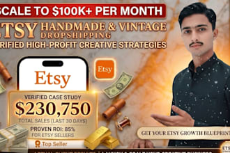 be your etsy coach to build, scale, and launch etsy dropshipping shop