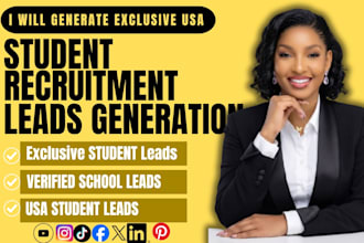 fresh USA student recruitment leads student admission leads via facebook, ads