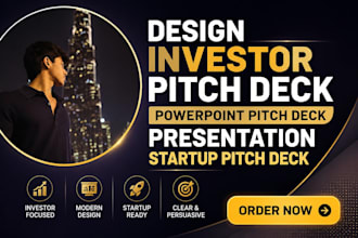 design investor pitch deck powerpoint pitch deck presentation startup pitch deck