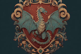 design a fantasy logo designer anime, fantasy