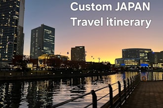 create a personalized japan travel itinerary