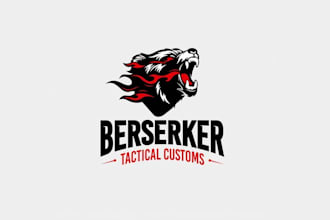 design berserker tactical customs logo