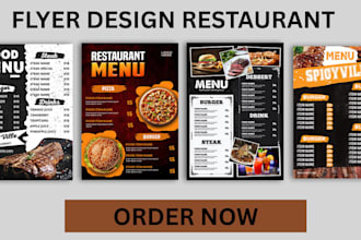 design restaurant flyer food menu takeaway menu and food poster