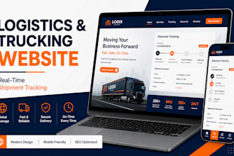 logistics website, dispatch, trucking, cargo and freight broker website
