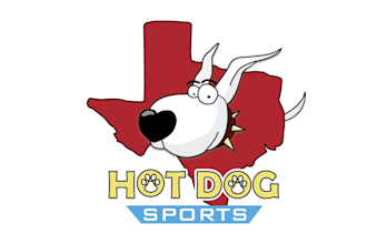 design vibrant hot dog sports brand logo
