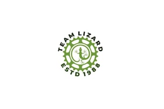 design bike team fighting against cancer lizard logo