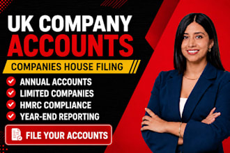 prepare UK limited company annual accounts and companies house filing