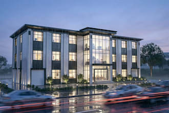 design landscape area and architectural