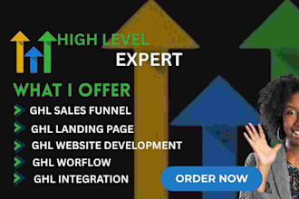 build ghl website, ghl landing page, ghl sales funnel, ghl automation ghl saas