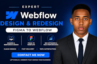 webflow design, webflow redesign, figma to webflow, fix webflow, webflow expert