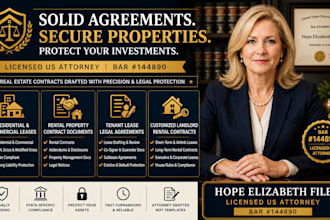draft or review tenant lease legal agreements to protect your rights