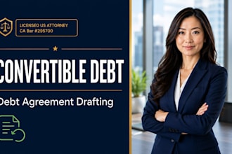 prepare secure convertible debt agreements for startups