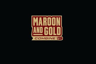 create cool hockey combine logo