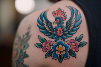 do an traditional tattoo style design