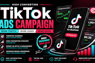 setup and manage tiktok ads campaign for sales and leads