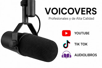 record a professional spanish voice over for your video or audiobook no ai