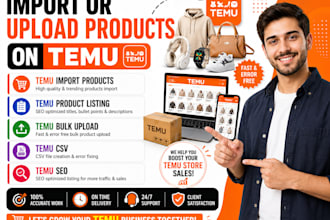 temu import products, temu product listing, temu bulk upload, temu csv, temu seo