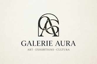 design an elegant gallery logo for your brand