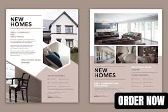 design real estate flyer property listing flyer and brochure