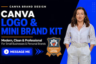 design a canva logo and mini brand kit for your business