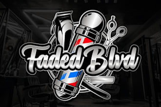 design outstanding barber shop, barber, spa  beauty salon logo for you