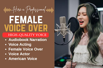 record natural an upbeat, professional, american, female voice over