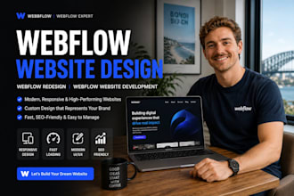 do webflow website design, webflow redesign, webflow website development