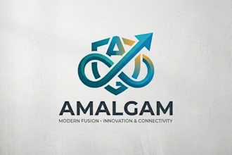 design a modern fusion logo for your brand