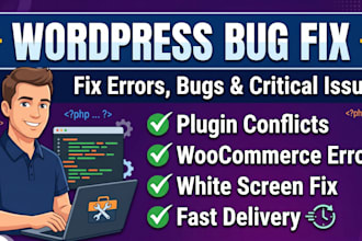 wordpress errors, bugs, critical issues and website problems