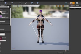 character game rigging, game props rigging, unreal engine rig 3d model animation