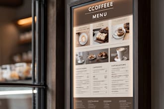 make restaurant menu and price list design