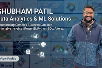 build automated power bi dashboards and alteryx etl pipelines for busines